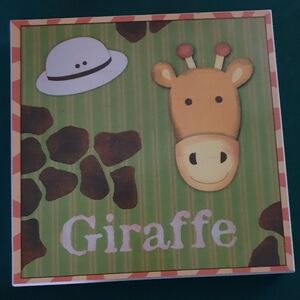 Giraffe wooden picture